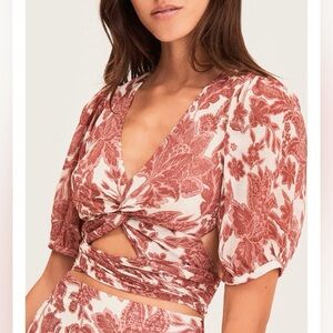 ba&sh Cropped Wink Top